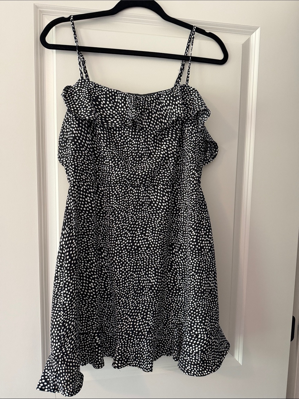 Altar'd State Black & White Spotted Sundress